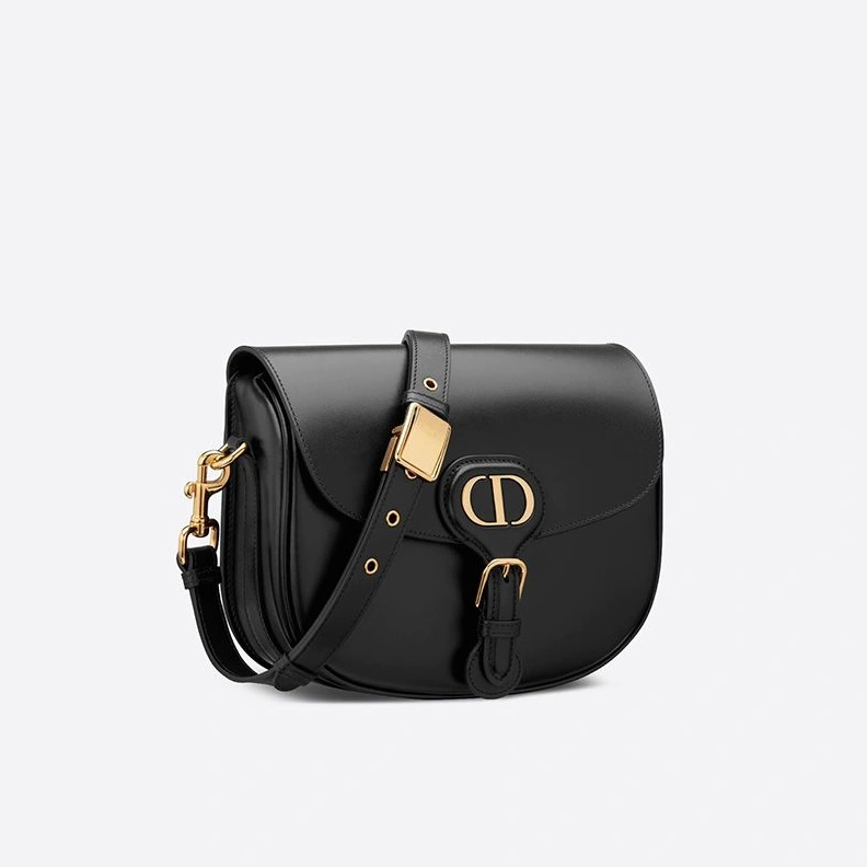 Affordable 2394 Medium Dior Bobby Bag In Box Calfskin Black
