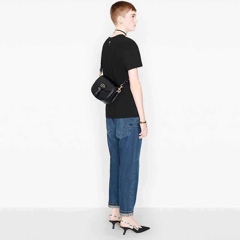 Affordable 2394 Medium Dior Bobby Bag In Box Calfskin Black
