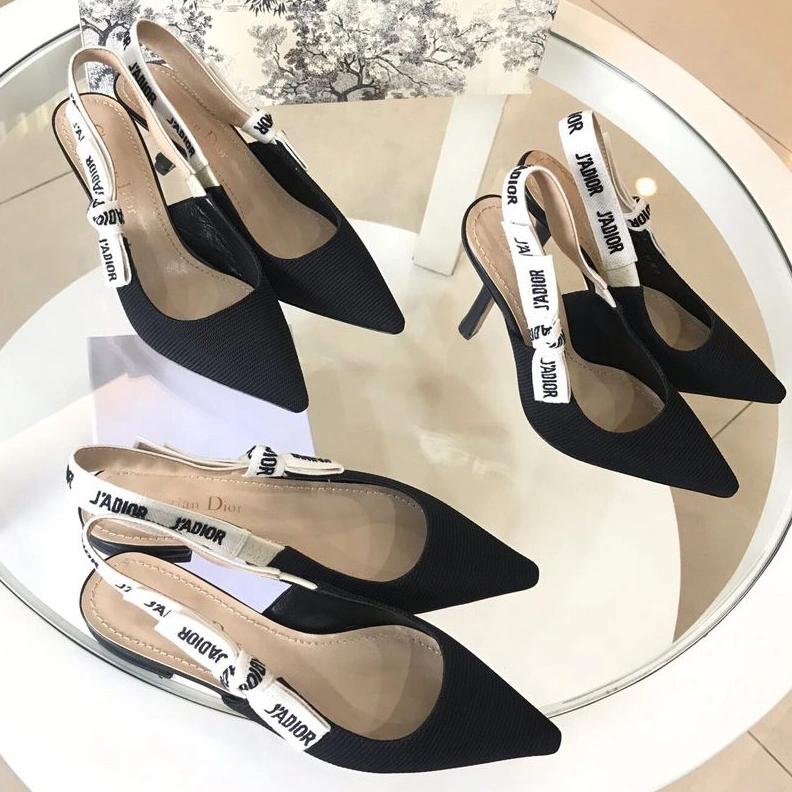 Affordable 7362 J'Adior Slingback Pumps Women Technical Fabric Black