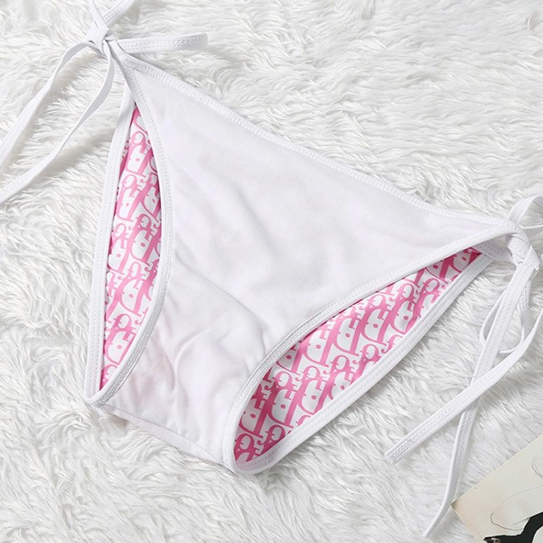 AllSeason 7590 Dior Bikini Women Oblique Motif Lycra Pink