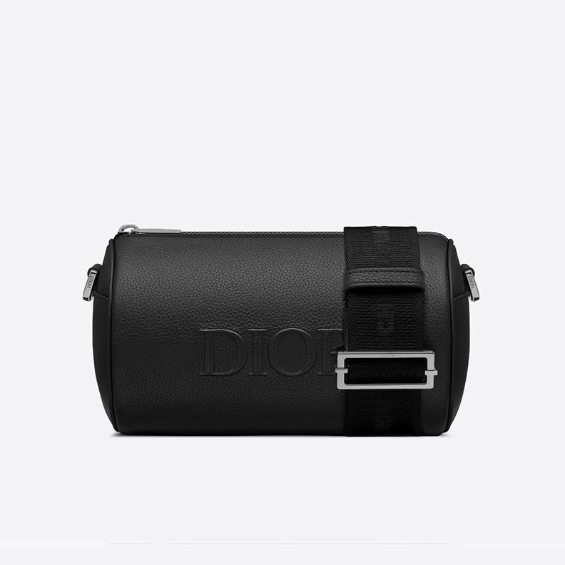AllSeason 8756 Dior Roller Messenger Grained Calfskin Black