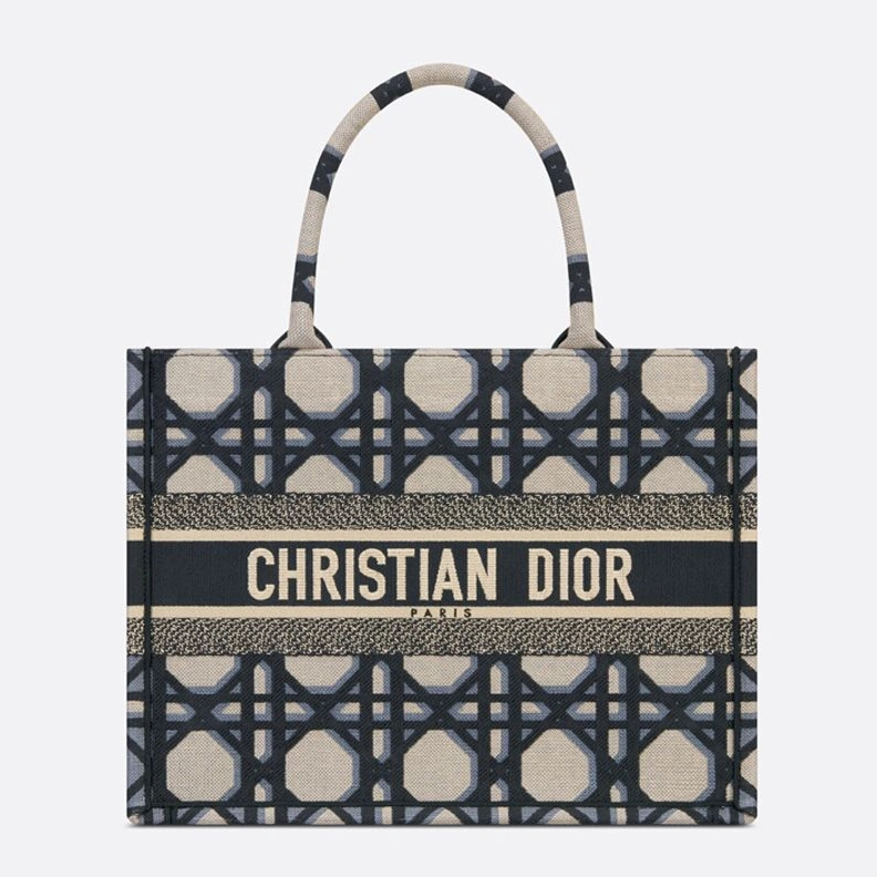 BestValue 7499 Dior Book Tote In Macrocannage Motif Canvas Blue