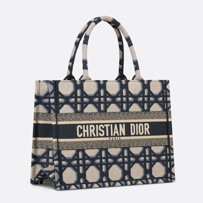 BestValue 7499 Dior Book Tote In Macrocannage Motif Canvas Blue