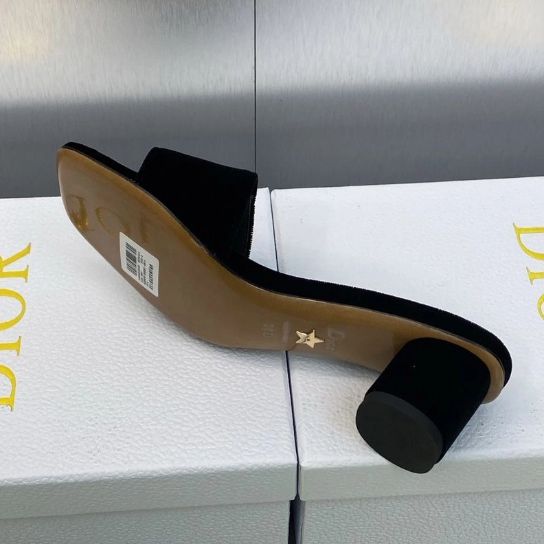 C'est Dior Slides Women Velvet Black StreetReady 2120