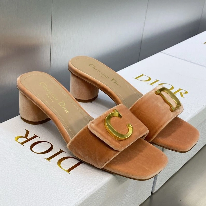 C'est Dior Slides Women Velvet Brown StreetReady 9181