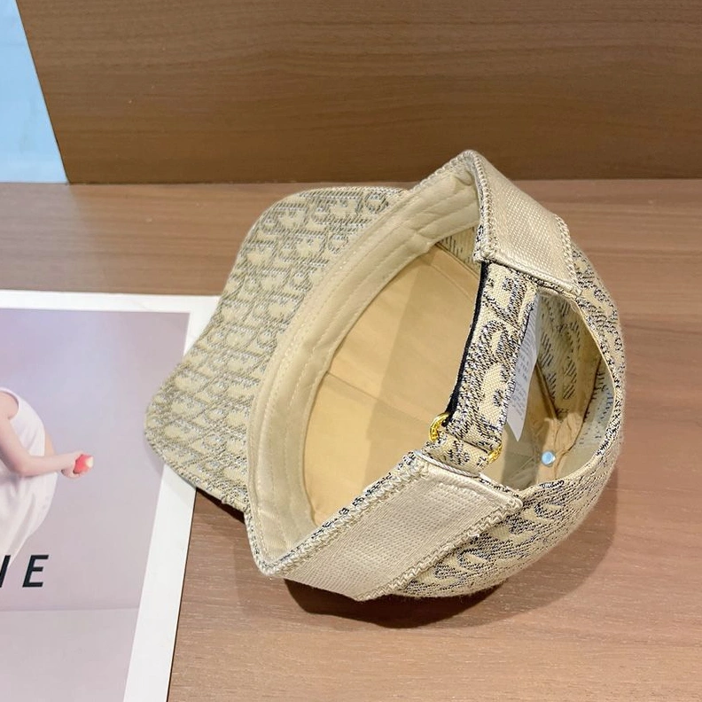 Christian Dior Baseball Cap D-Oblique Motif Cotton Khaki StreetReady 9615