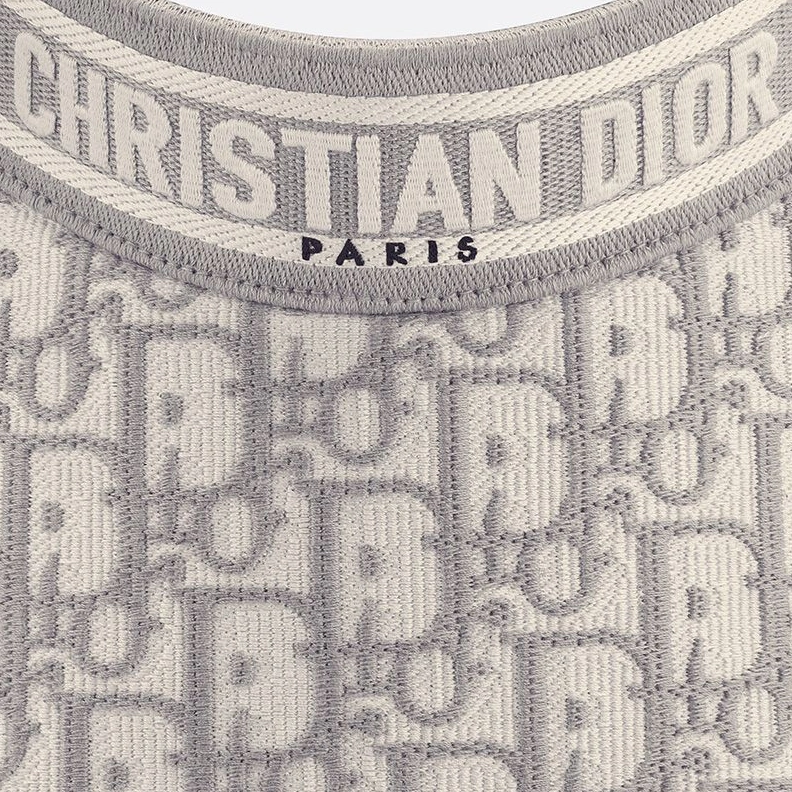 Christian Dior Visor D-Oblique Motif Cotton Grey UrbanStyle 7200