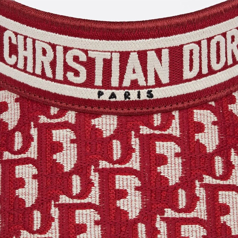 Christian Dior Visor D-Oblique Motif Cotton Red SportInspired 8713