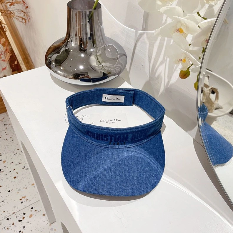 Christian Dior Visor D-Oblique Motif Denim Blue ModernLook 5076