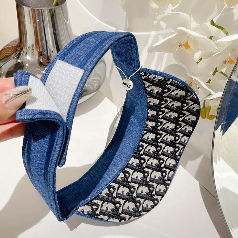 Christian Dior Visor D-Oblique Motif Denim Blue ModernLook 5076