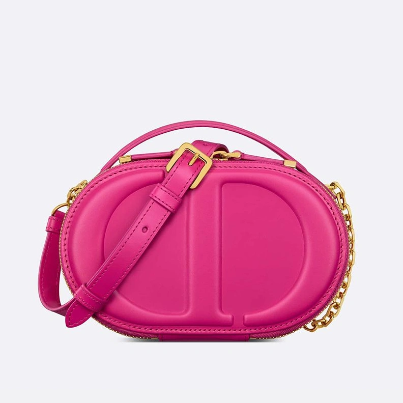 Comfortable 3010 Dior CD Signature Oval Camera Bag Calfskin Rose