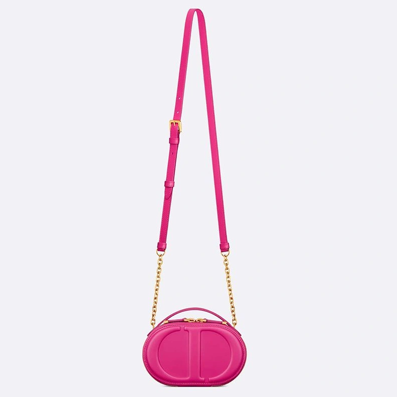 Comfortable 3010 Dior CD Signature Oval Camera Bag Calfskin Rose