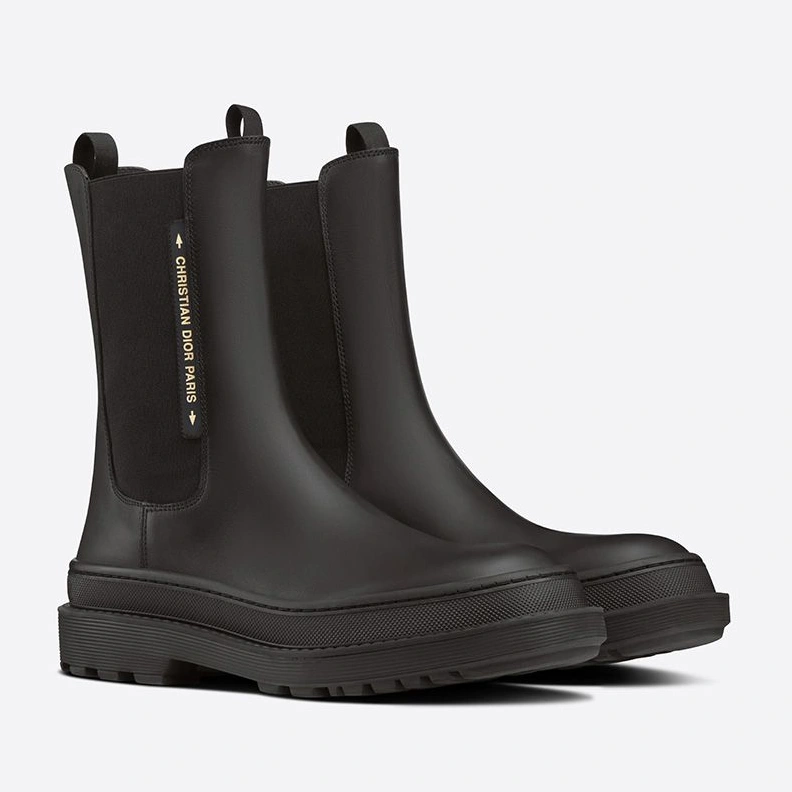 Comfortable 6870 Dior Trial Ankle Boots Women Calfskin Black