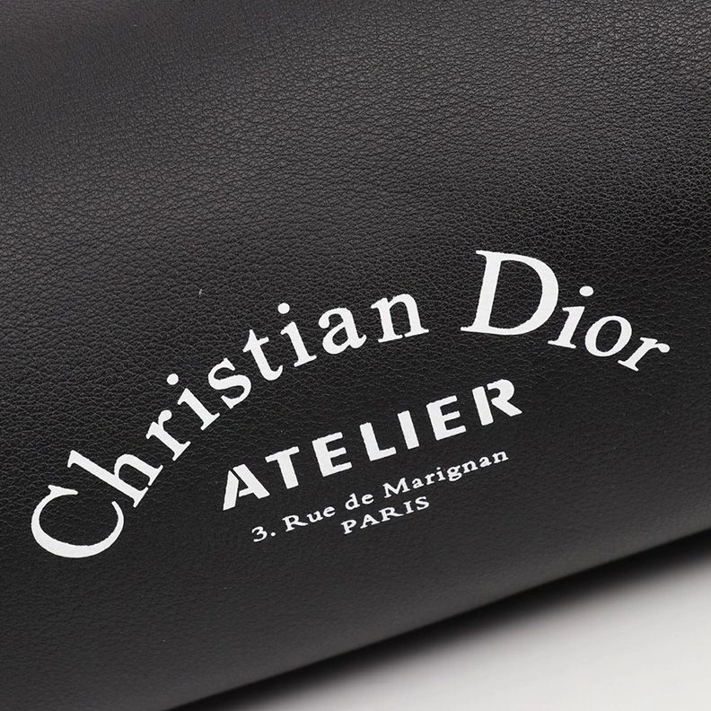 Comfortable 6980 Dior Roller Messenger Atelier Grained Calfskin Black