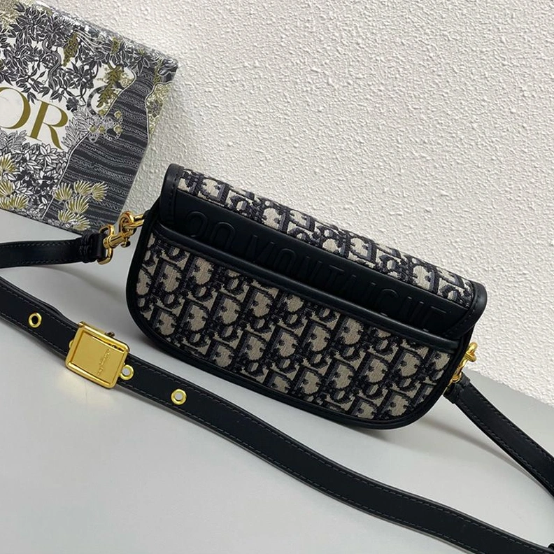 Comfortable 7842 Dior Bobby East-West Bag In Oblique Motif Canvas Blue