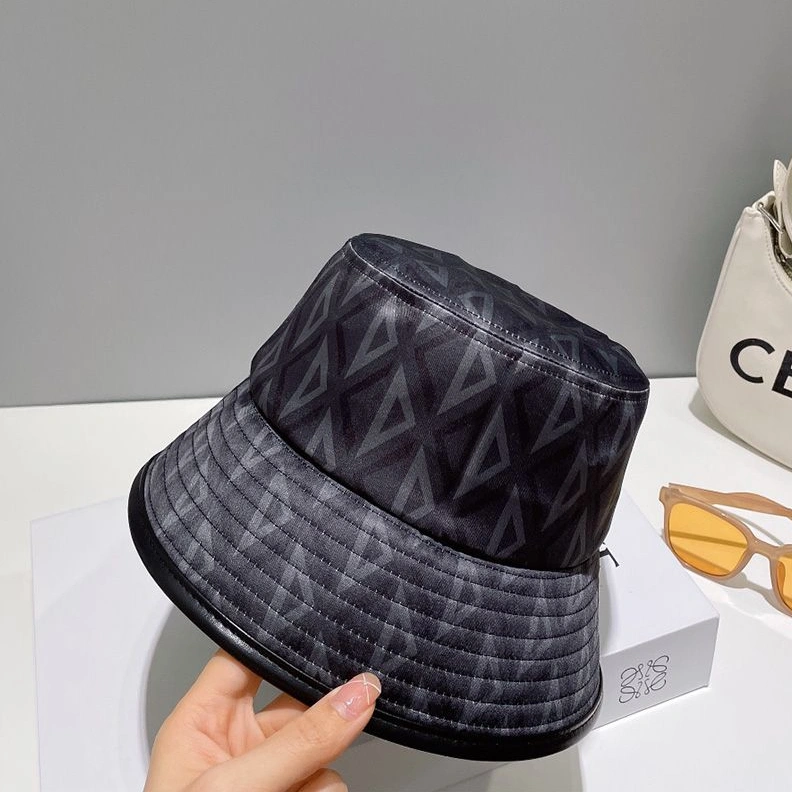Comfortable 8731 Dior Bucket Hat CD Diamond Motif Cotton Black