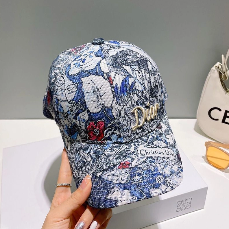 DailyWear 1586 Dior Baseball Cap Jardin Magique Motif Cotton Blue