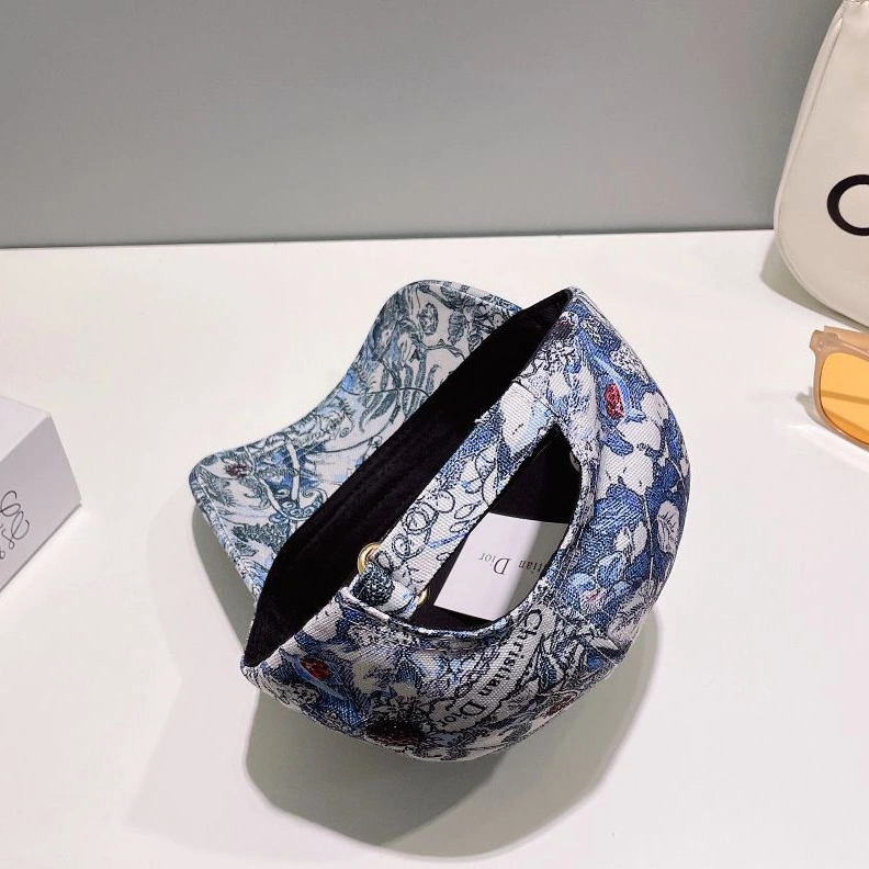 DailyWear 1586 Dior Baseball Cap Jardin Magique Motif Cotton Blue