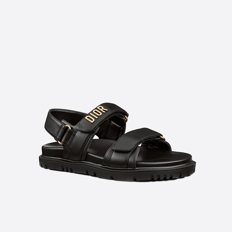 DailyWear 3011 DiorAct Sandals Women Calfskin Black