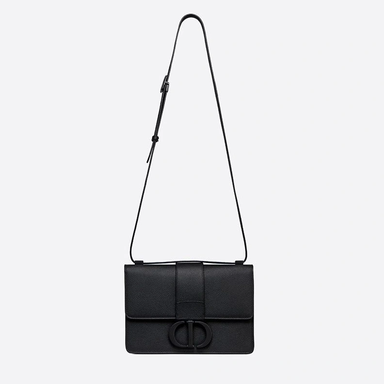 DailyWear 7741 Dior 30 Montaigne Bag In Ultramatte Grained Calfskin Black