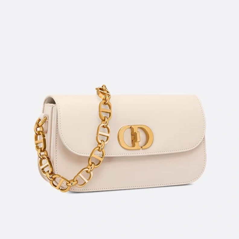 Dior 30 Montaigne Avenue Bag In Box Calfskin White Popular 8522