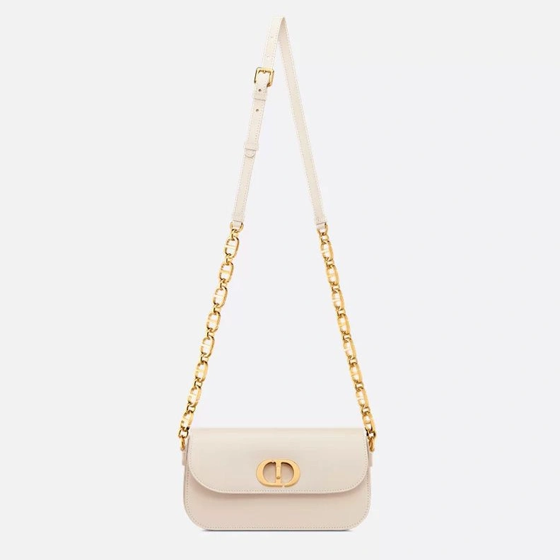 Dior 30 Montaigne Avenue Bag In Box Calfskin White Popular 8522