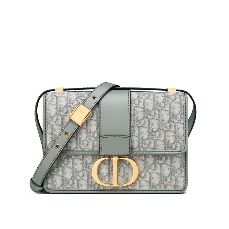 Dior 30 Montaigne Bag In Oblique Motif Canvas Grey Popular 1077