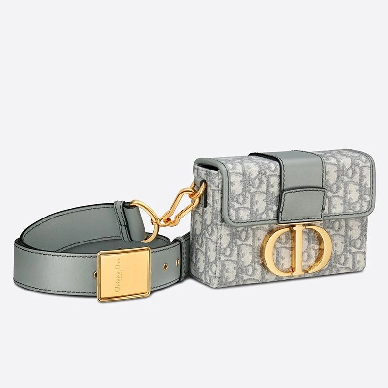 Dior 30 Montaigne Box Bag In Oblique Motif Canvas Grey Affordable 9428