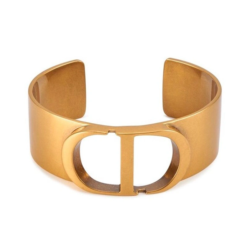 Dior 30 Montaigne Cuff Bracelet Metal Gold AllSeason 6640