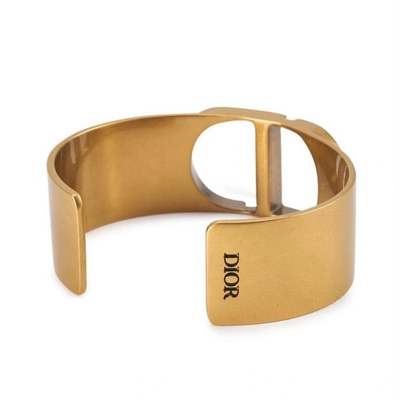 Dior 30 Montaigne Cuff Bracelet Metal Gold AllSeason 6640