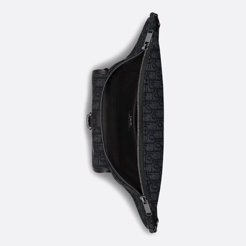 Dior 8 Belt Bag In Oblique Motif Canvas Black Trendy 9274