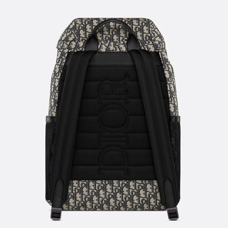 Dior 8 Flap Backpack In Oblique Motif Canvas Blue UrbanStyle 511