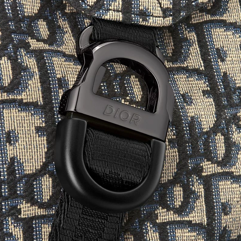 Dior 8 Flap Backpack In Oblique Motif Canvas Blue UrbanStyle 511