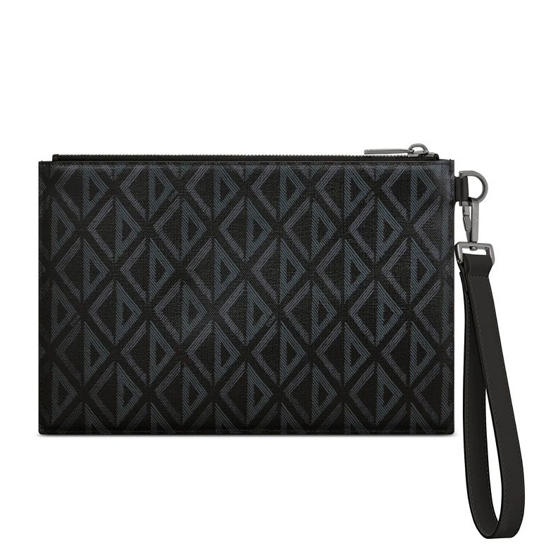Dior A5 Pouch In CD Diamond Canvas Black SmartChoice 3515