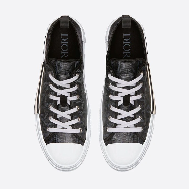 Dior B23 Sneakers Unisex CD Diamond Motif Canvas Black ModernLook 3944