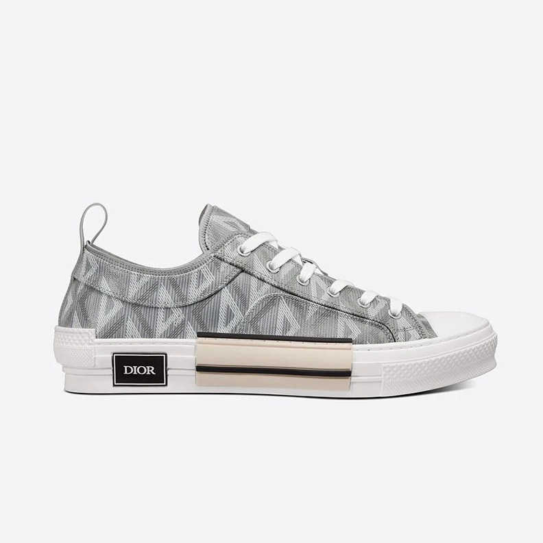 Dior B23 Sneakers Unisex CD Diamond Motif Canvas Grey GoAnywhere 4907