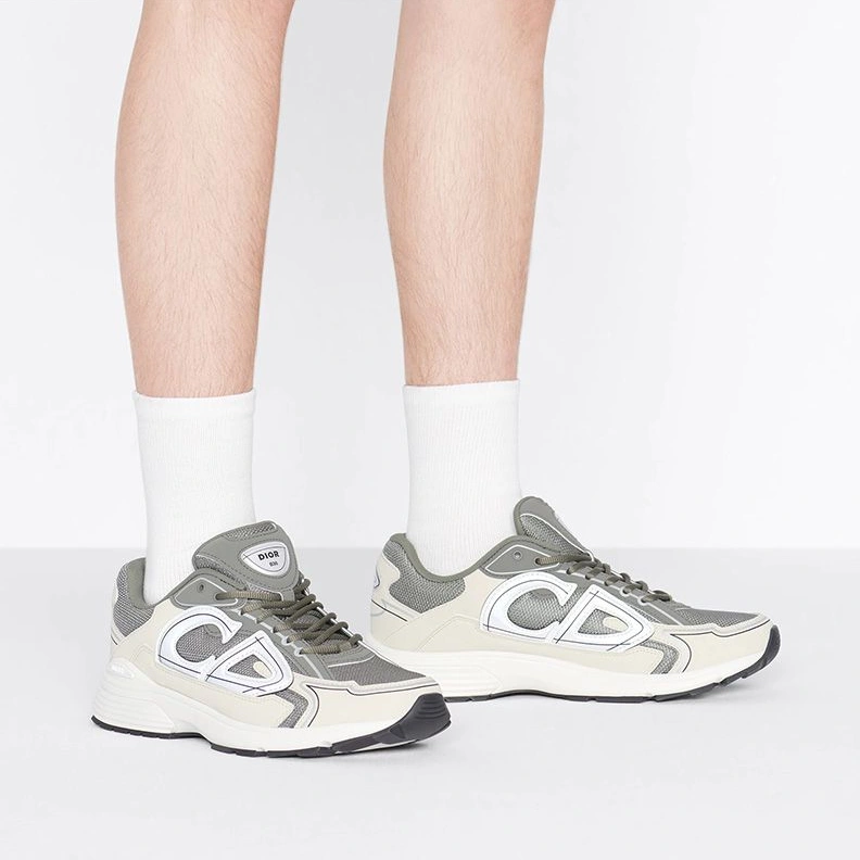 Dior B30 Sneakers Unisex Mesh and Technical Fabric Olive SportInspired 9557