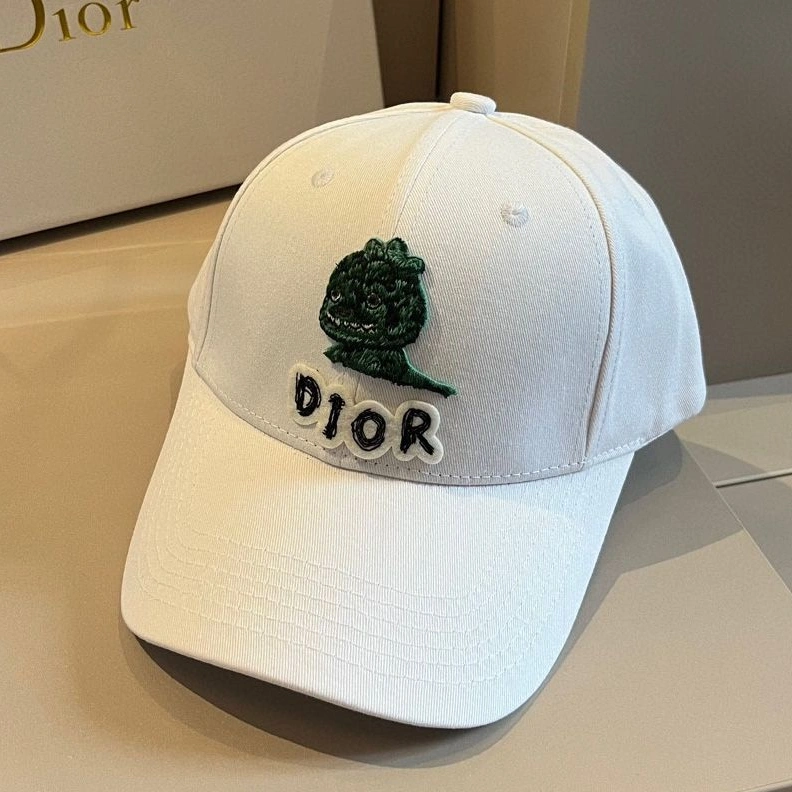 Dior Baseball Cap Dior & Otani Workshop Motif Cotton White ModernLook 3626