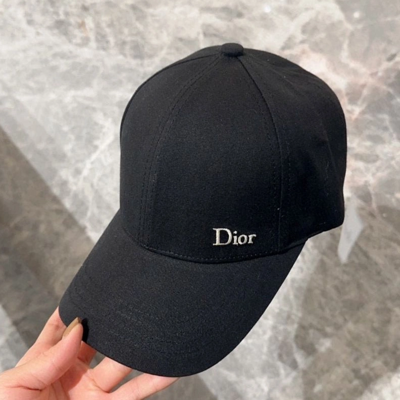 Dior Baseball Cap Dior Oblique Motif Cotton Black HighQuality 6778