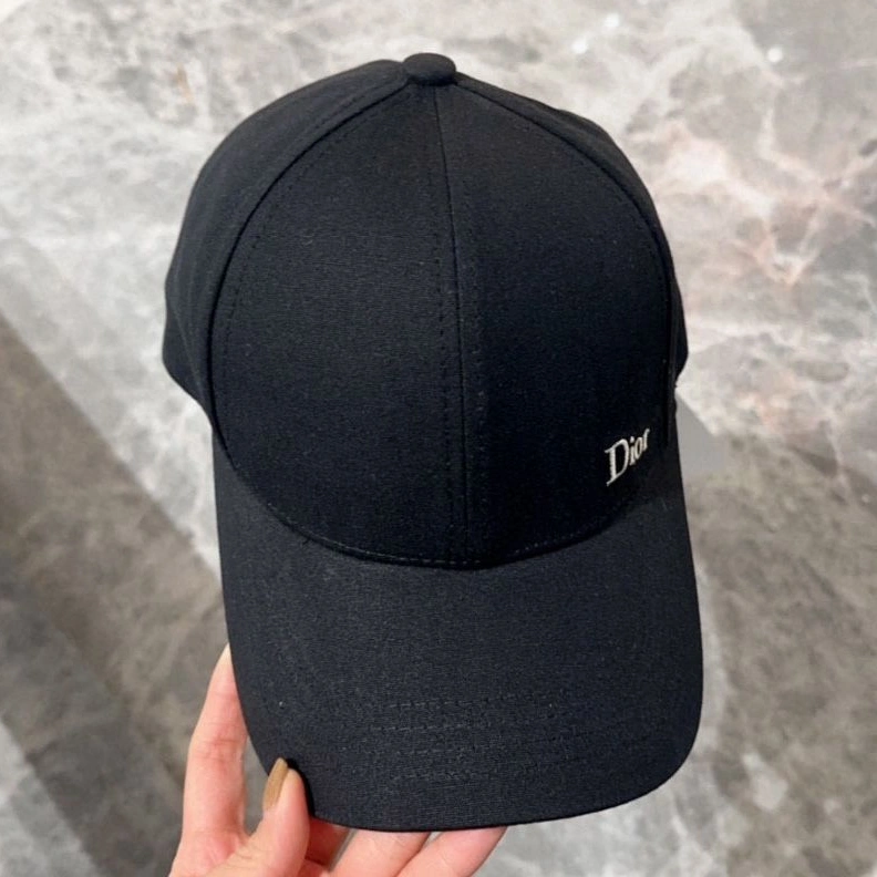 Dior Baseball Cap Dior Oblique Motif Cotton Black HighQuality 6778