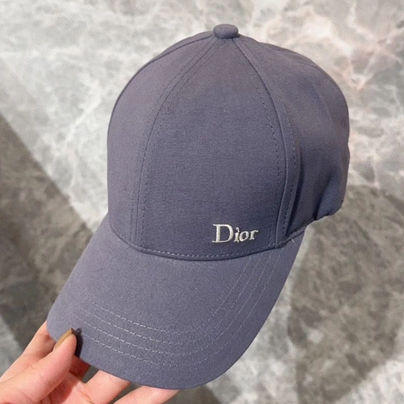 Dior Baseball Cap Dior Oblique Motif Cotton Grey HighQuality 9373