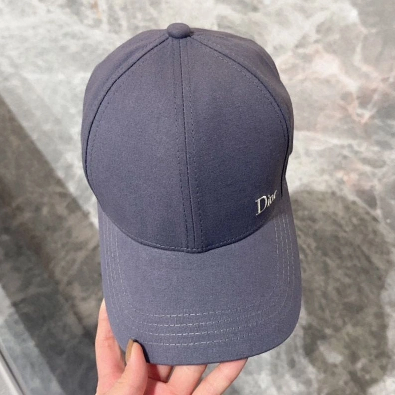 Dior Baseball Cap Dior Oblique Motif Cotton Grey HighQuality 9373