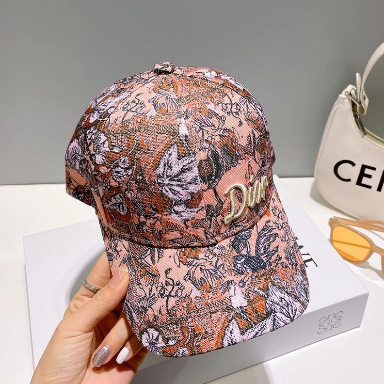 Dior Baseball Cap Jardin Magique Motif Cotton Pink AllSeason 5580