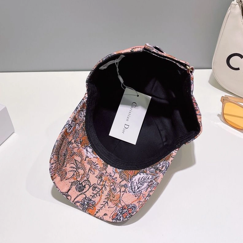 Dior Baseball Cap Jardin Magique Motif Cotton Pink AllSeason 5580