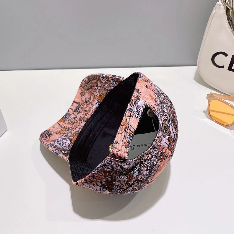 Dior Baseball Cap Jardin Magique Motif Cotton Pink AllSeason 5580