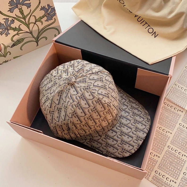 Dior Baseball Cap Oblique Motif Canvas Khaki EasyMatch 9074