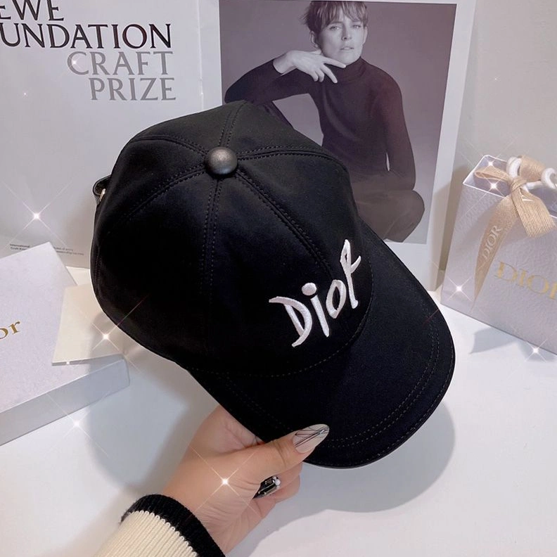 Dior Baseball Cap Shawn Logo Motif Cotton Black Affordable 5710