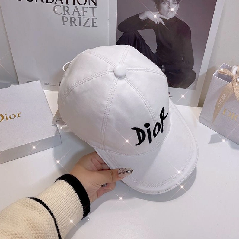 Dior Baseball Cap Shawn Logo Motif Cotton White BestValue 6027