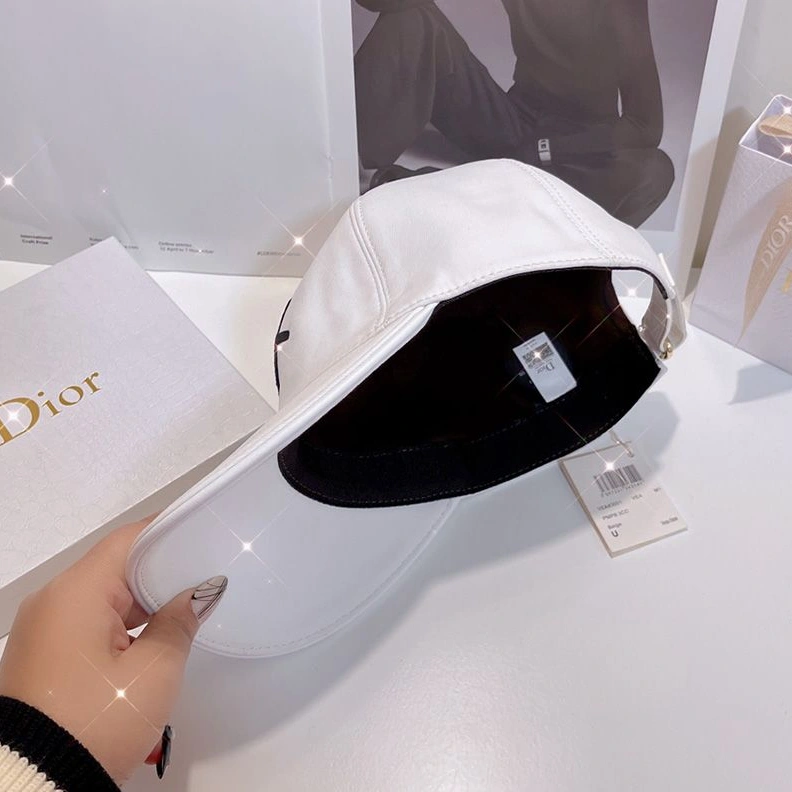 Dior Baseball Cap Shawn Logo Motif Cotton White BestValue 6027