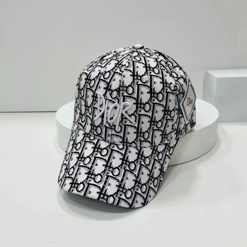 Dior Baseball Cap Shawn Logo Oblique Motif Canvas White StreetReady 1044
